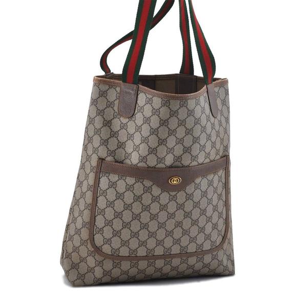 Auth Gucci Web Sherry Line Shoulder #48550G29B - Picture 1 of 13